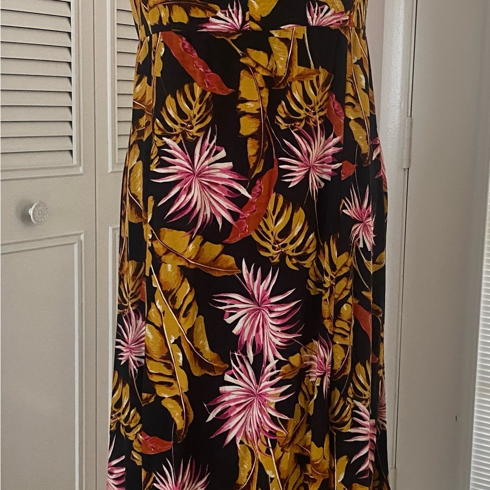 Floral Black Maxi Dress